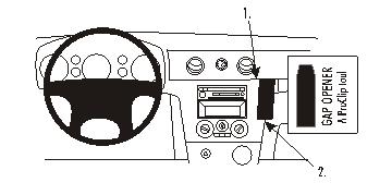 Brodit 853252 support voiture Mitsubishi Outlander