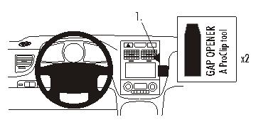 Brodit 853589 support voiture Kia Sportage