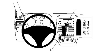 Brodit 854693 Autohalterung Fiat Doblò