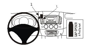 Brodit 853712 support voiture Mitsubishi L200/Pick