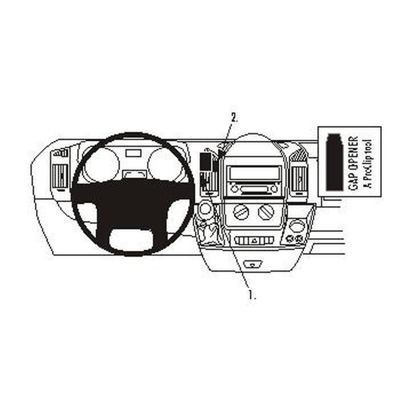 Brodit 853876 support Citroen Jumper annee 07-14, Center mount
