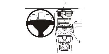 Brodit 853689 Autohalterung VW Golf 5 /Jetta
