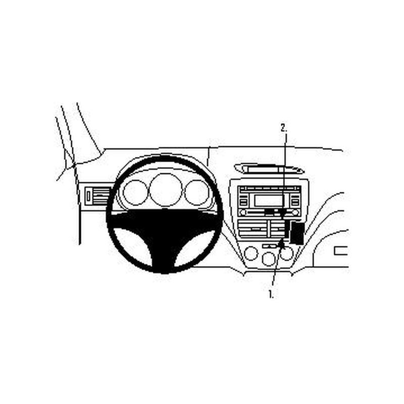 Brodit 854083 Halterung Subaru Forester Baujahr 08-12, Angled mount