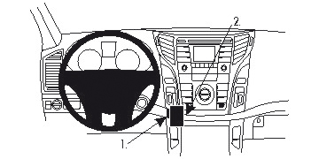 Brodit 854685 support voiture Hyundai i40