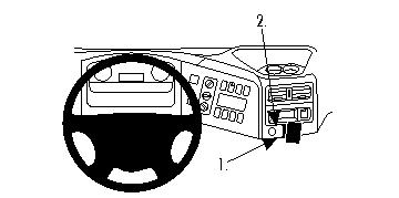Brodit 854180 support voiture Mercedes Benz Atego