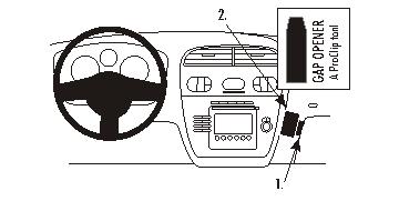 Brodit 853492 support voiture Seat Altea