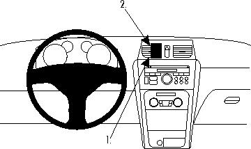 Brodit 854569 support voiture Suzuki SX4