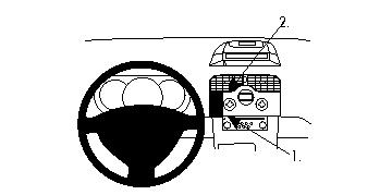 Brodit 854206 support voiture Renault Kangoo
