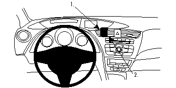 Brodit 854757 support voiture Honda Civic