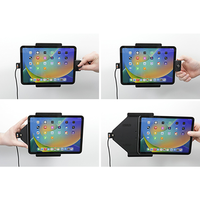 Brodit 752339 Autohalterung Apple, iPad 10th Gen (A2696, A2757, A2777) & Apple iPad 2025 A16 (A3354, A3355, A3356) ,