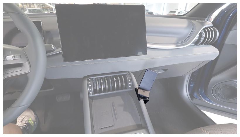 Brodit 836298 support voiture BYD Atto 3, 27- fixation console centre