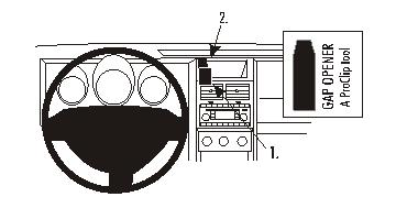 Brodit 853929 Autohalterung Dodge Nitro