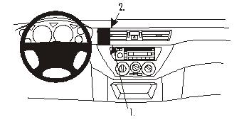 Brodit 852977 support voiture Mitsubishi Lancer