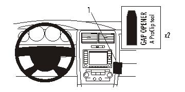 Brodit 853554 Autohalterung Dodge Charger