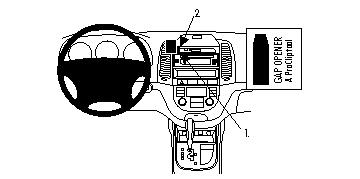 Brodit 853804 Autohalterung Hyundai Santa Fe