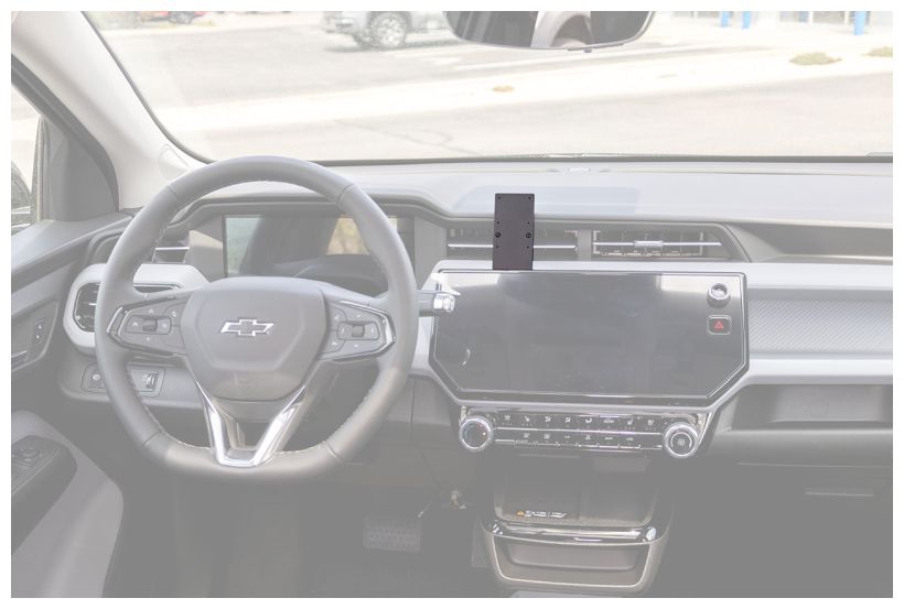 Brodit 856285 support voiture Chevrolet Bolt, 27- fixation à la console