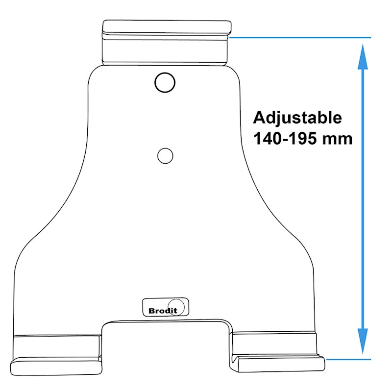 Brodit 727071 Support universel pour tablette USB Type C