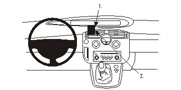 Brodit 853351 Autohalterung Renault Scénic