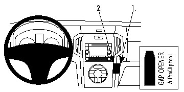 Brodit 854799 support voiture Isuzu D-Max