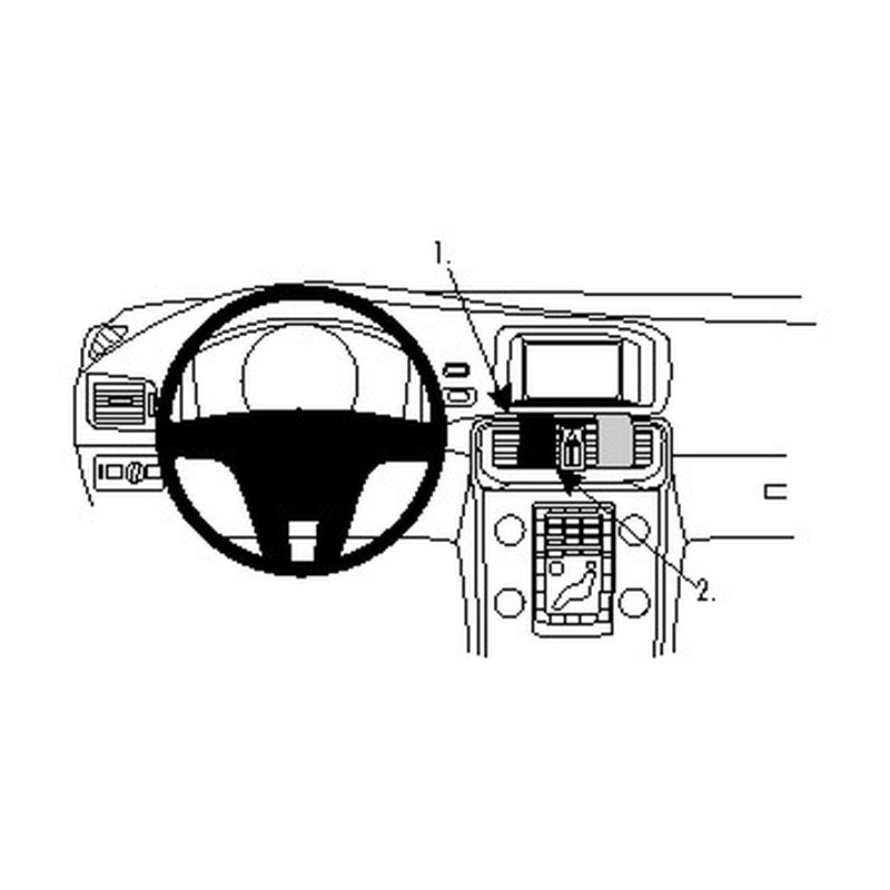 Brodit 854861 support Volvo V40 annee 13-, Center mount