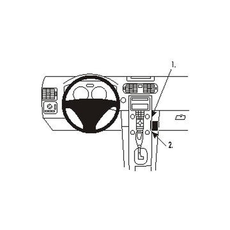 Brodit 853361 support Volvo C30 annee 07-15, Angled mount