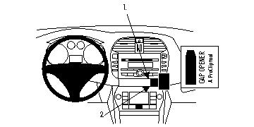 Brodit 854075 support voiture Fiat avo