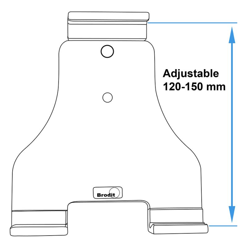 Brodit 727070 Support universel pour tablette USB Type C