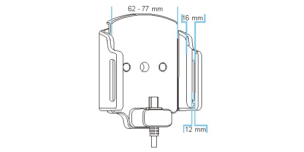 Brodit 521842 support universal USB-C Type