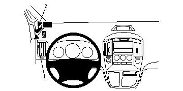 Brodit 804290 support voiture Hyundai H1