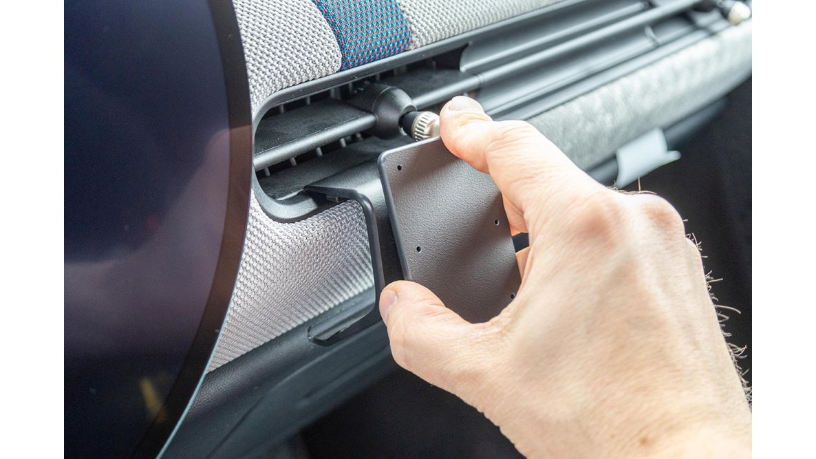 Brodit 856141 Autohalterung Mini, Cooper 25-, an der Konsole abgewinkelt, Angled mount