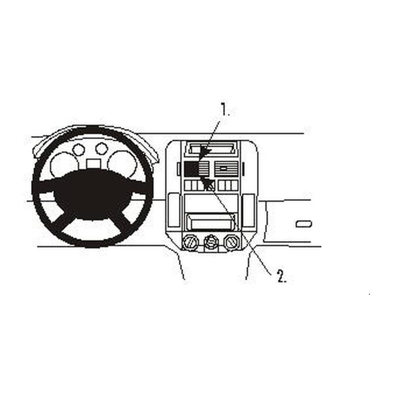 Brodit 853028 support voiture VW Polo 02-09 Center mount