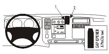 Brodit 853232 Autohalterung Chevrolet Express