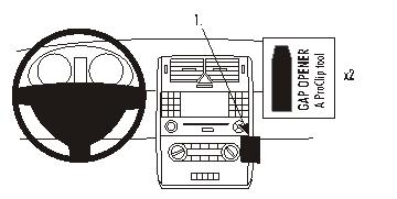 Brodit 853507 Autohalterung Mercedes Benz A-Class