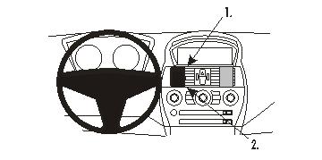 Brodit 853541 support voiture BMW 6-series E63 E64