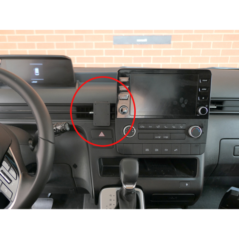 Brodit 855828 Autohalterung Hyundai, Staria 22-, an der Mittelconsole, Center mount, Angled mount