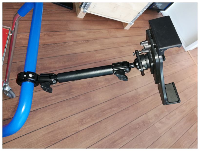 Brodit 202026 Support tube avec plaque de montage