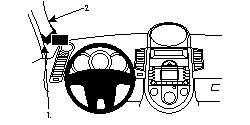 Brodit 804255 support voiture Kia Soul