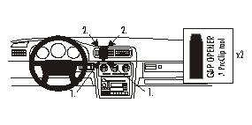 Brodit 852426 ProClip Volvo C70 97-05