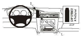 Brodit 852896 support voiture Chrysler Seing Con