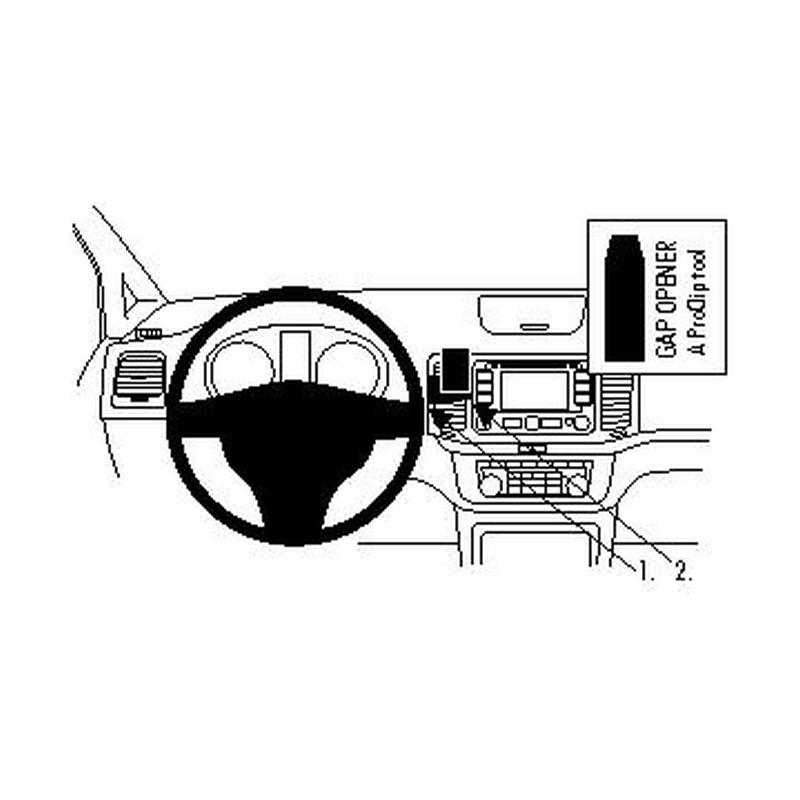 Brodit 854562 support Seat Alhambra annee 11-19, Center mount