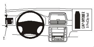 Brodit 802987 support voiture Volkswagen Sharan