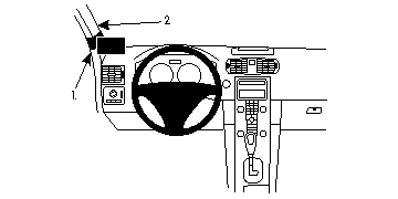 Brodit 804682 Autohalterung Volvo C30
