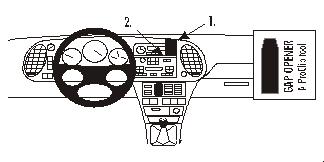 Brodit 852830 Autohalterung Saab 9-3