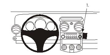 Brodit 853528 Autohalterung Mitsubishi Colt