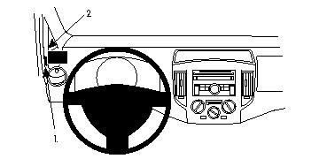 Brodit 804464 support voiture Nissan Evalia