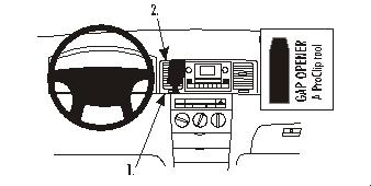 Brodit 853025 support voiture Toyota Corolla