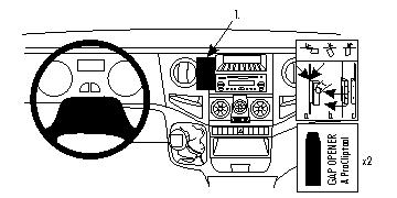 Brodit 853968 support voiture Iveco Daily