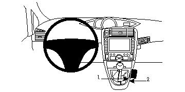 Brodit 834339 Autohalterung Toyota Verso