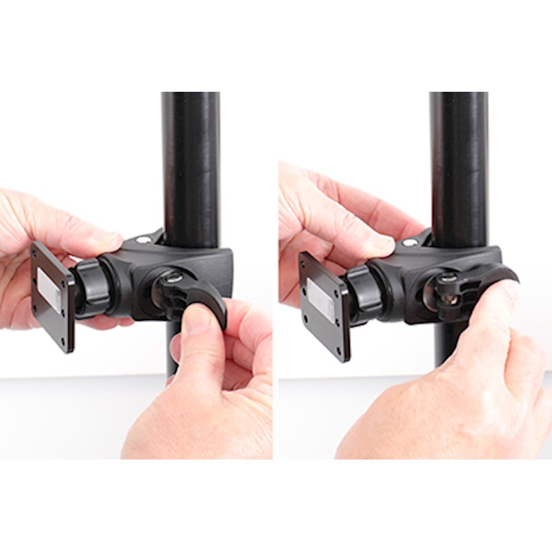 Brodit 216254 Support tube avec plaque de montage