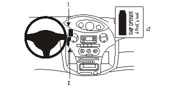 Brodit 853381 Autohalterung Toyota Yaris